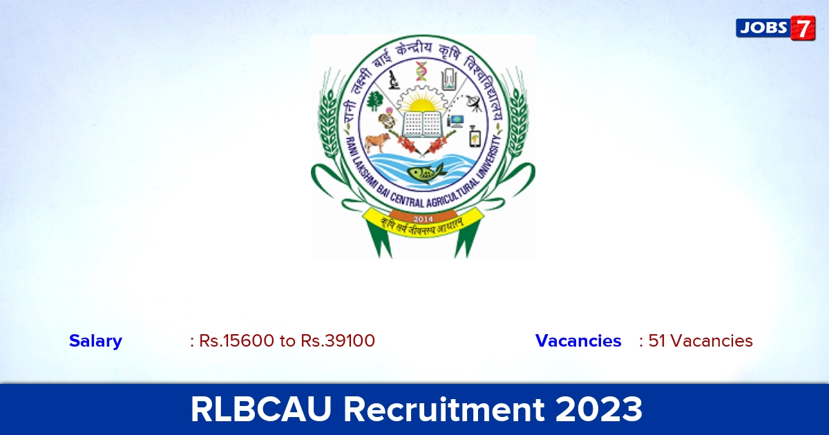 RLBCAU Recruitment 2023 - Apply Offline for 51Associate Professor Vacancies