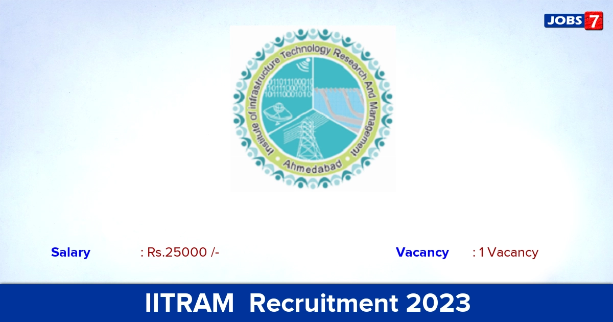 IITRAM  Recruitment 2023 - Apply Online for Laboratory Assistant Jobs