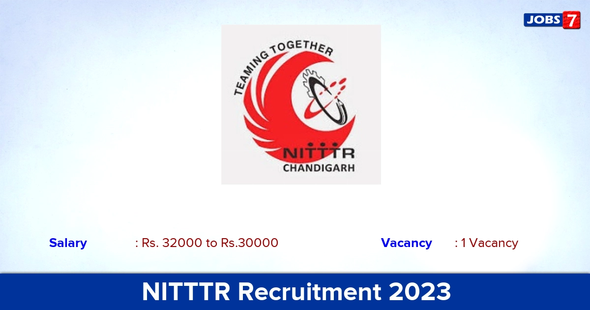 NITTTR Recruitment 2023 - Apply Offline for Field Investigator, Research Assistant  Jobs