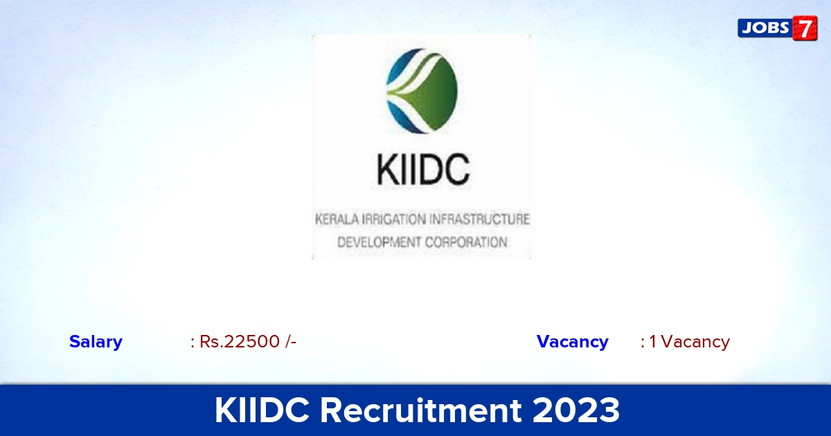 KIIDC Recruitment 2023 - Apply  Walkin Interview for Chemist Jobs