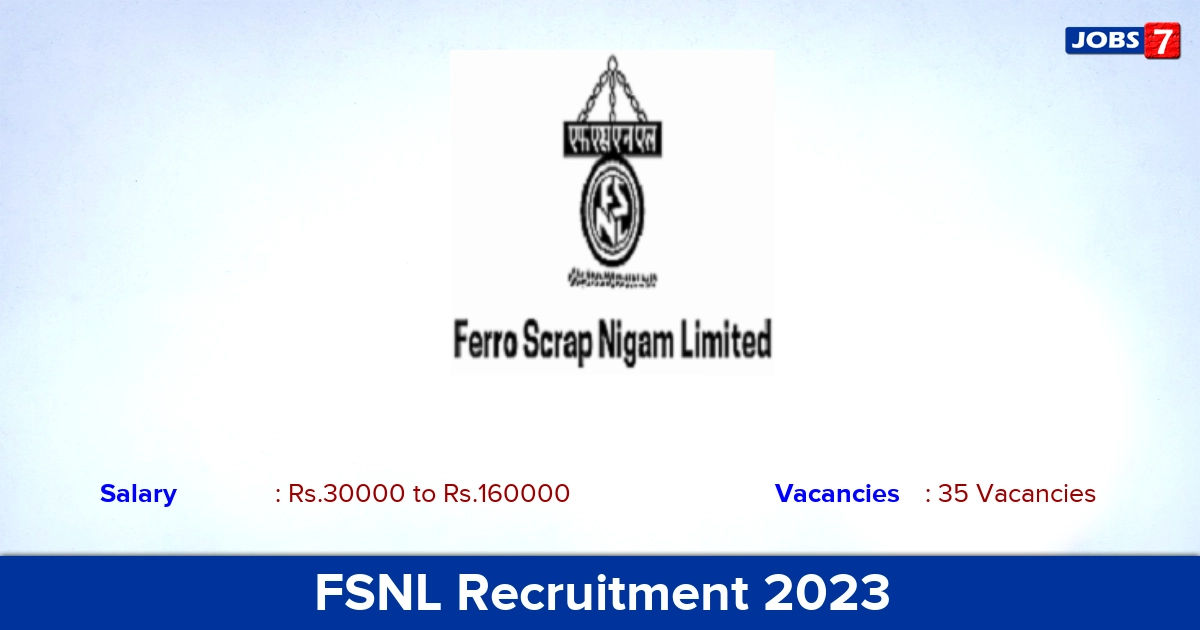 FSNL Recruitment 2023 - Apply Online for 35 Executive Vacancies