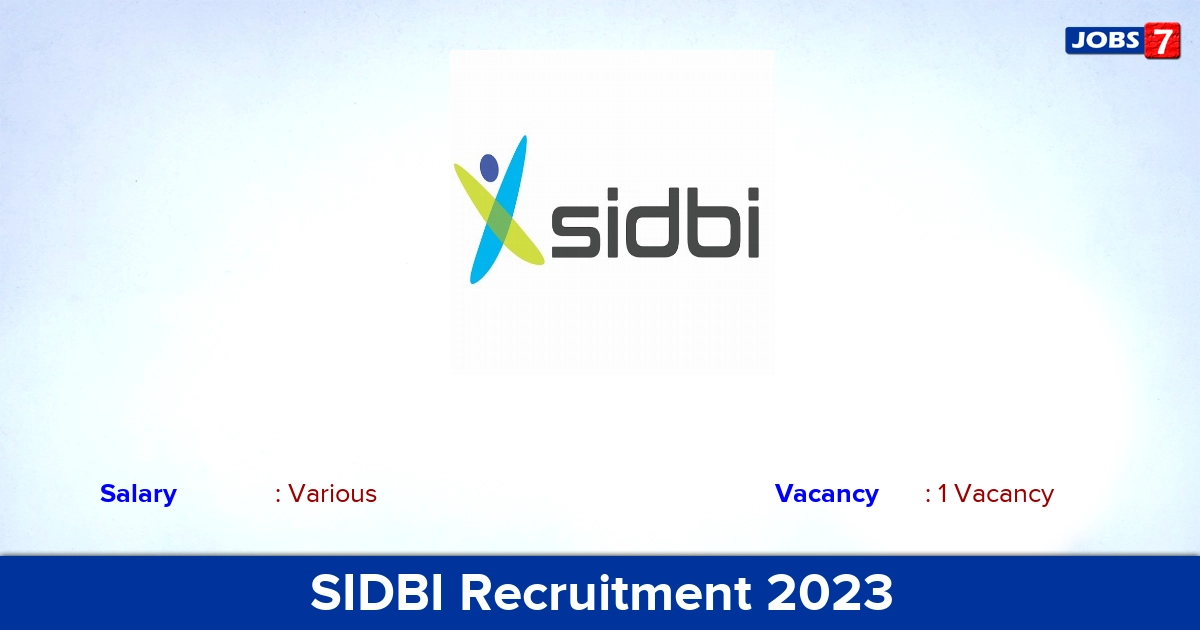 SIDBI Recruitment 2023 - Apply Online for Manager Jobs