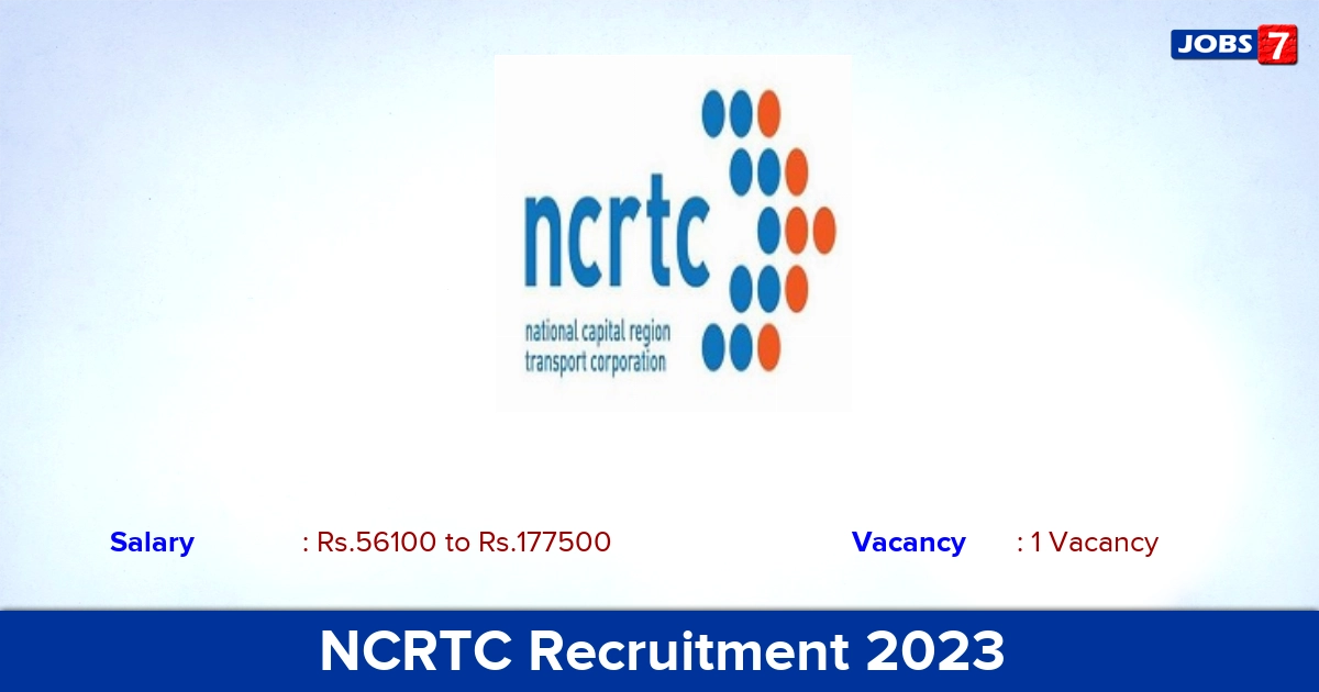 NCRTC Recruitment 2023 - Apply Online for Assistant Manager Jobs