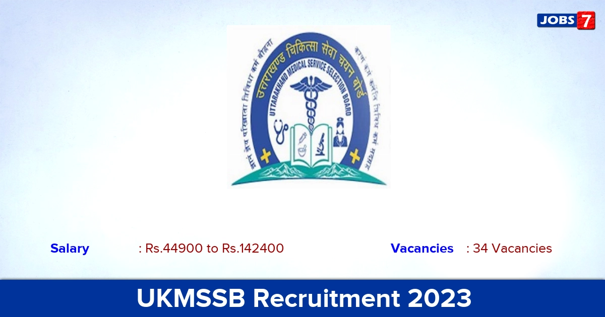 UKMSSB Recruitment 2023 - Apply Online for 34 X-Ray Technician Vacancies