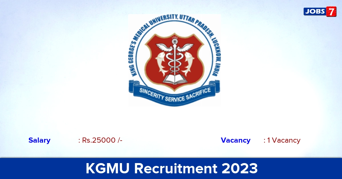 KGMU Recruitment 2023 - Apply Online for Social Worker and Counsellor Jobs