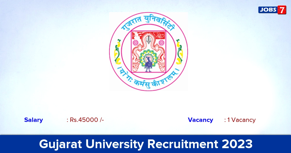 Gujarat University Recruitment 2023 - Apply Online for  Assistant Engineer (Civil) Jobs