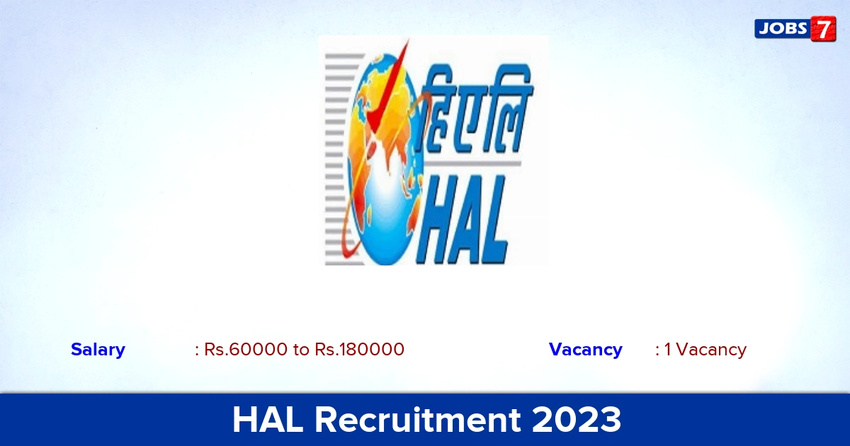 HAL Recruitment 2023 - Apply Offline for Medical Superintendent Jobs