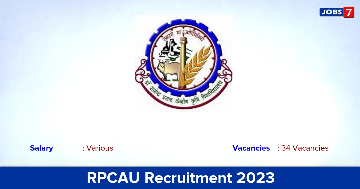 RPCAU Recruitment 2023 - Apply Online for 34 Medical Officer, LDC, Assistant Vacancies