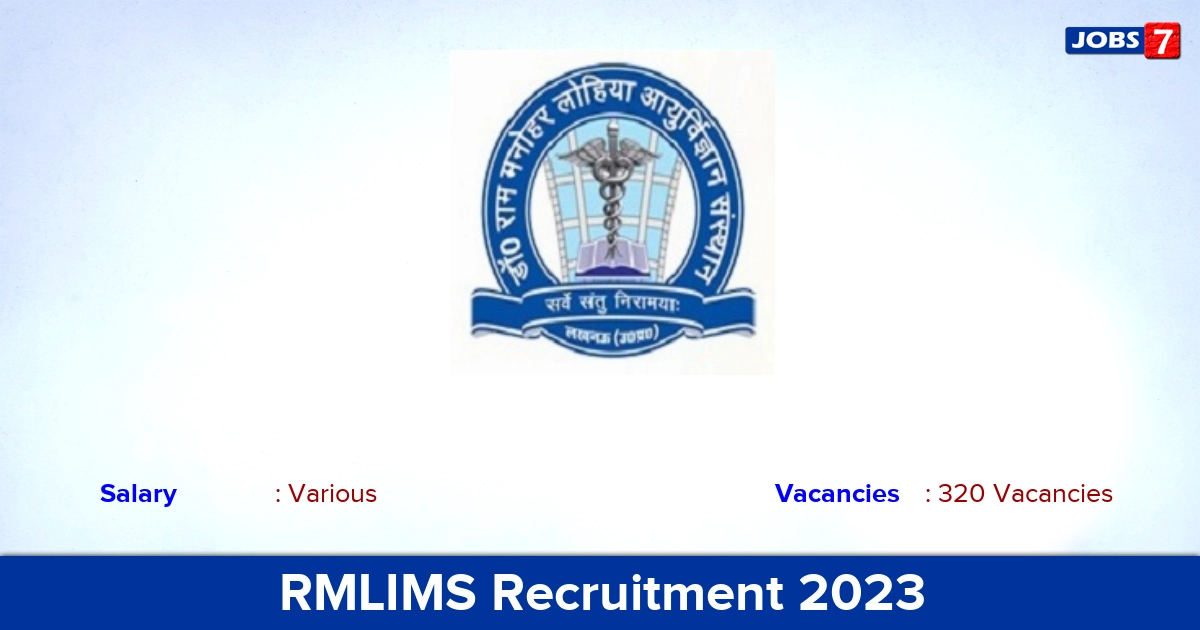 RMLIMS Recruitment 2023-2024 - Apply Online for 320 Professor Vacancies