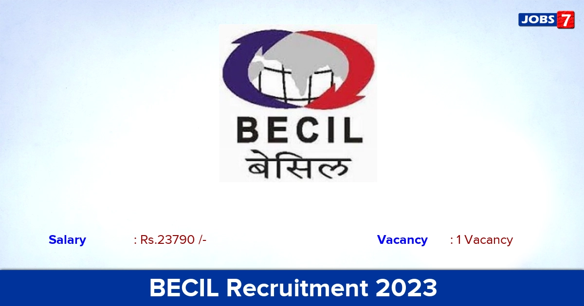 BECIL Recruitment 2023 - Apply Online for DEO Jobs