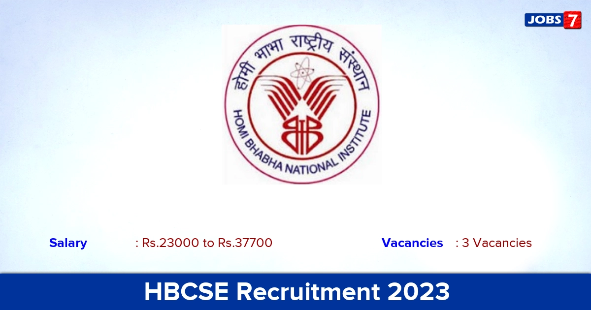 HBCSE Recruitment 2024 - Apply Offline for Laboratory Assistant Posts