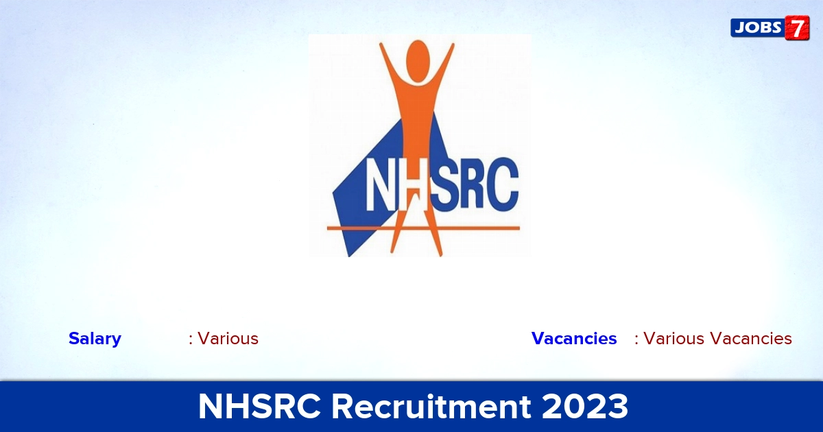 NHSRC Recruitment 2023 - Apply Online for Director Vacancies