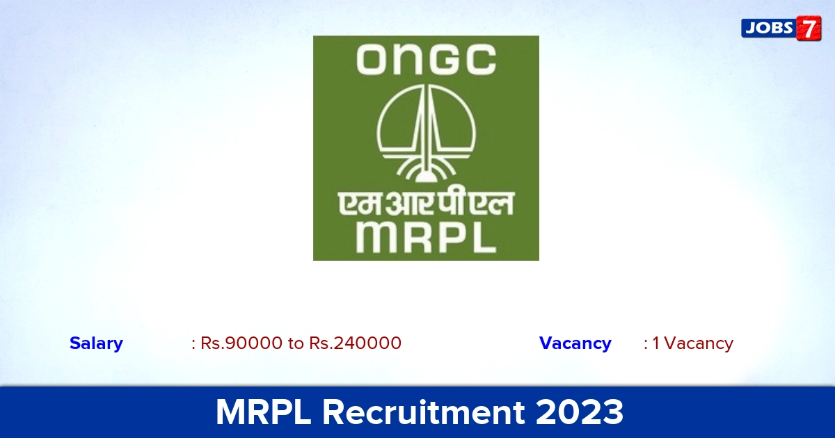 MRPL Recruitment 2024 - Apply Offline for Senior Manager Jobs