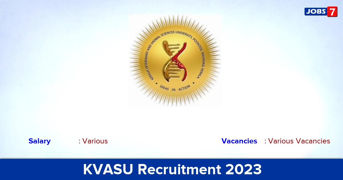 KVASU Recruitment 2023 - Apply for AE (Electrical) Vacancies