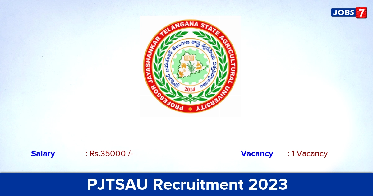 PJTSAU Recruitment 2023 - Apply Young Professional II Jobs