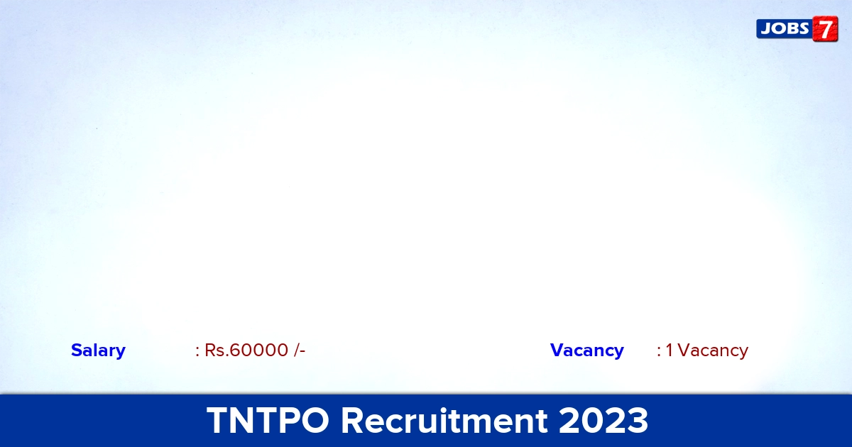 TNTPO Recruitment 2023 - Apply Online for AE Jobs