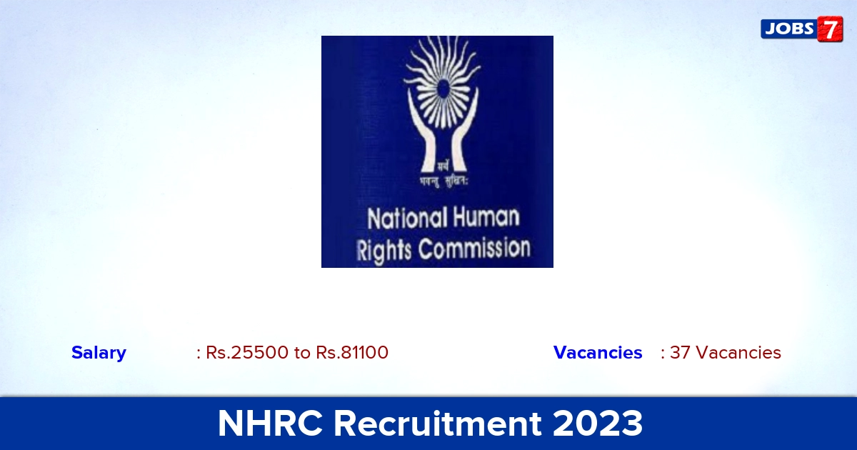 NHRC Recruitment 2023-2024 - Apply Offline for 37 Accountant, Assistant Vacancies