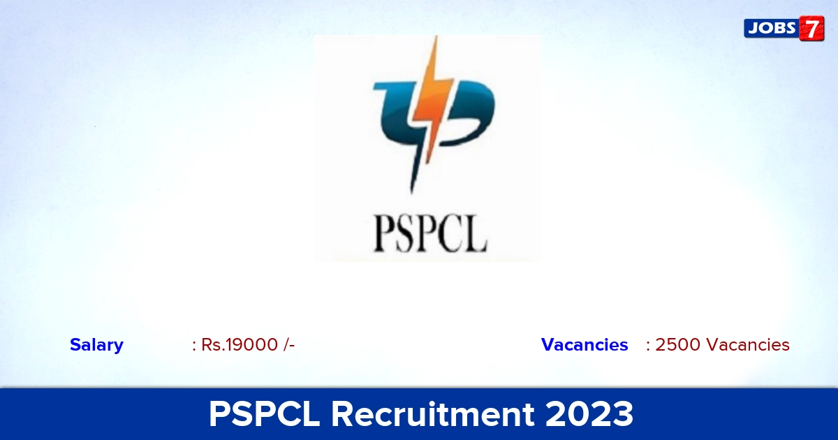 PSPCL Recruitment 2024 - Apply Online for 2500 Assistant Lineman Vacancies