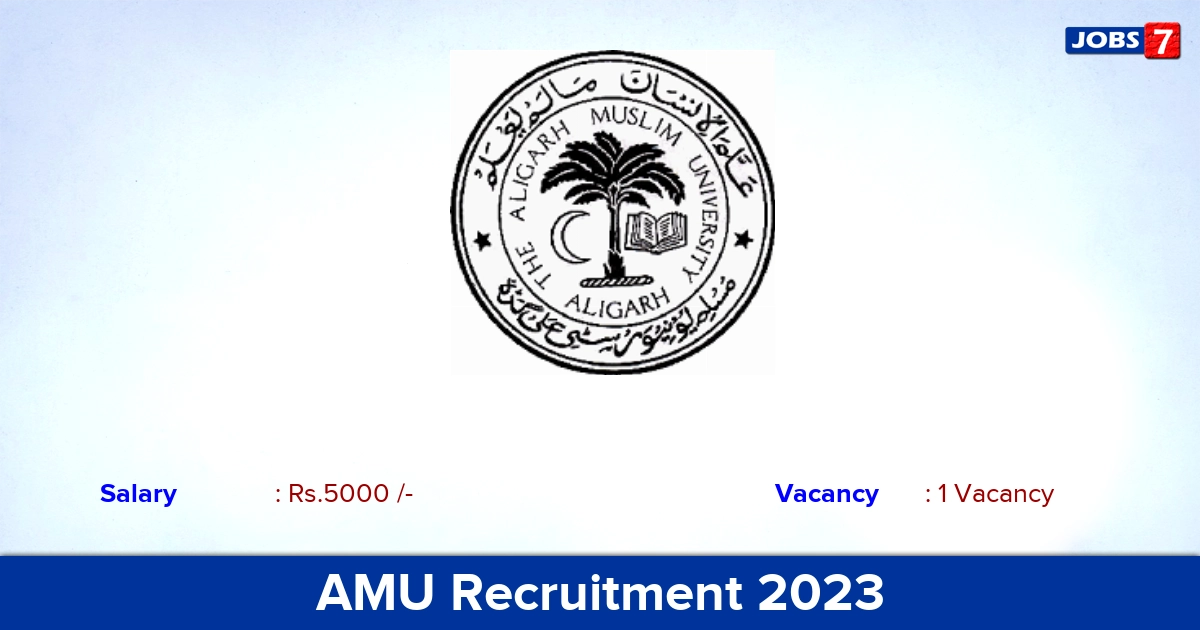 AMU Recruitment 2023 - Apply Offline for Internship Jobs