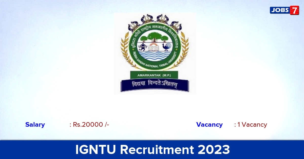 IGNTU Recruitment 2023-2024 - Apply Online for Research Associate Jobs