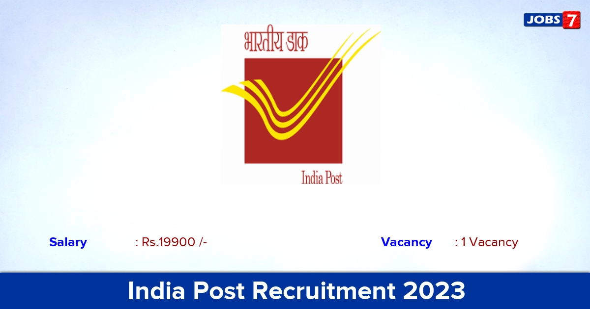 India Post Recruitment 2023 - Apply for Motor Vehicle Mechanic Jobs