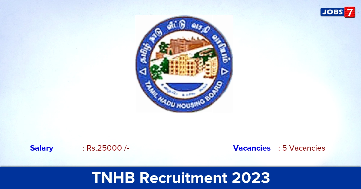 TNHB Recruitment 2024 - Apply for Marketing Person Jobs