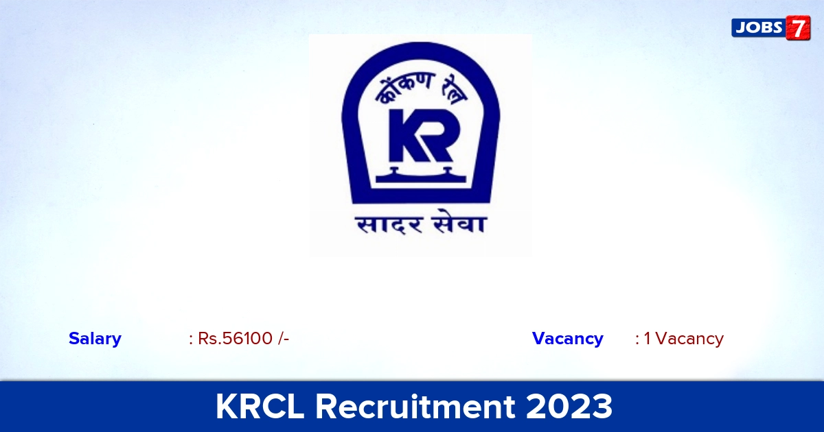 KRCL Recruitment 2024 - Apply Offline for Medical Officer Jobs