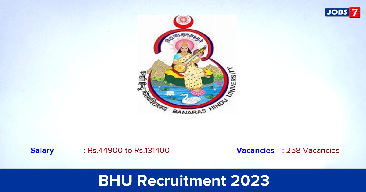 BHU Recruitment 2024 - 258 Medical Officer, Nursing Officer Vacancies