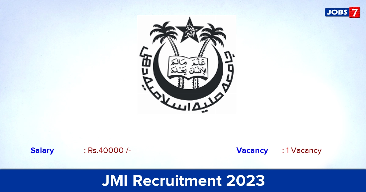 JMI Recruitment 2023 - Apply Offline for Research Associate Jobs