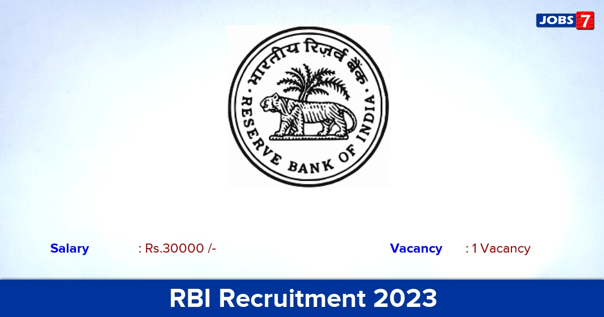 RBI Recruitment 2023-2024 - Apply for Medical Consultant Jobs