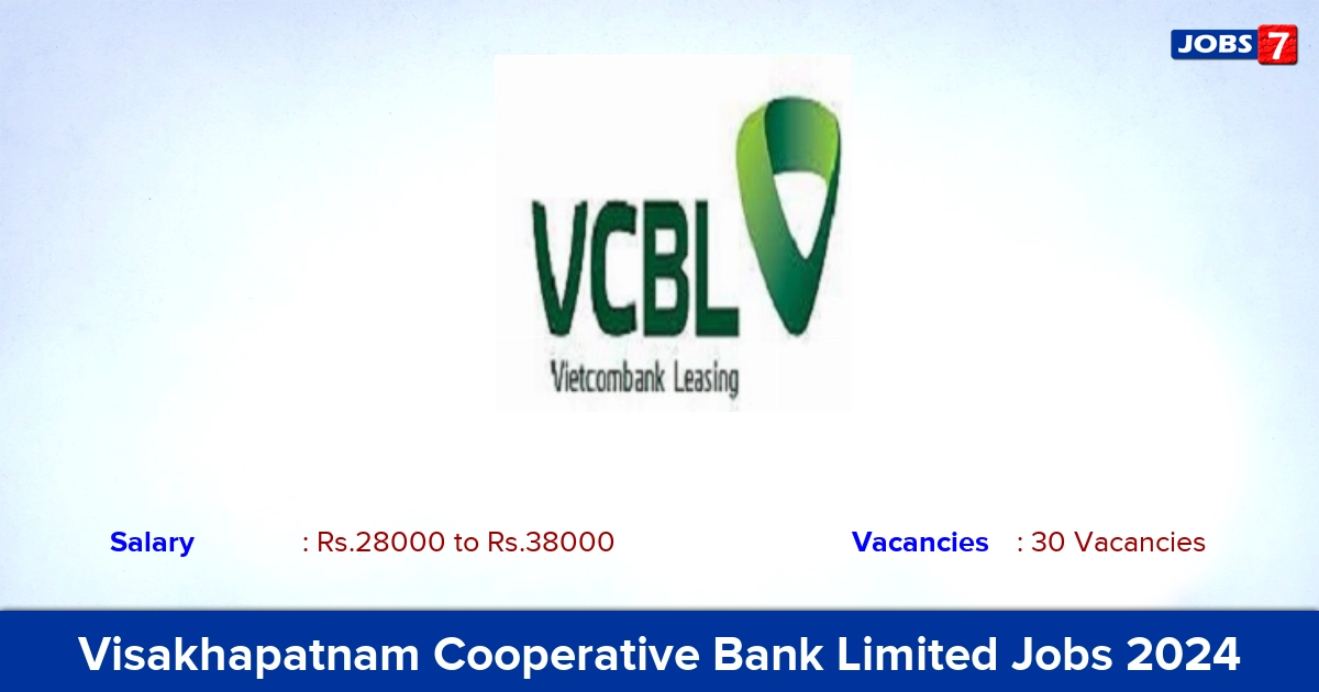 Visakhapatnam Cooperative Bank Recruitment 2024 - Apply Probationary Officer Jobs