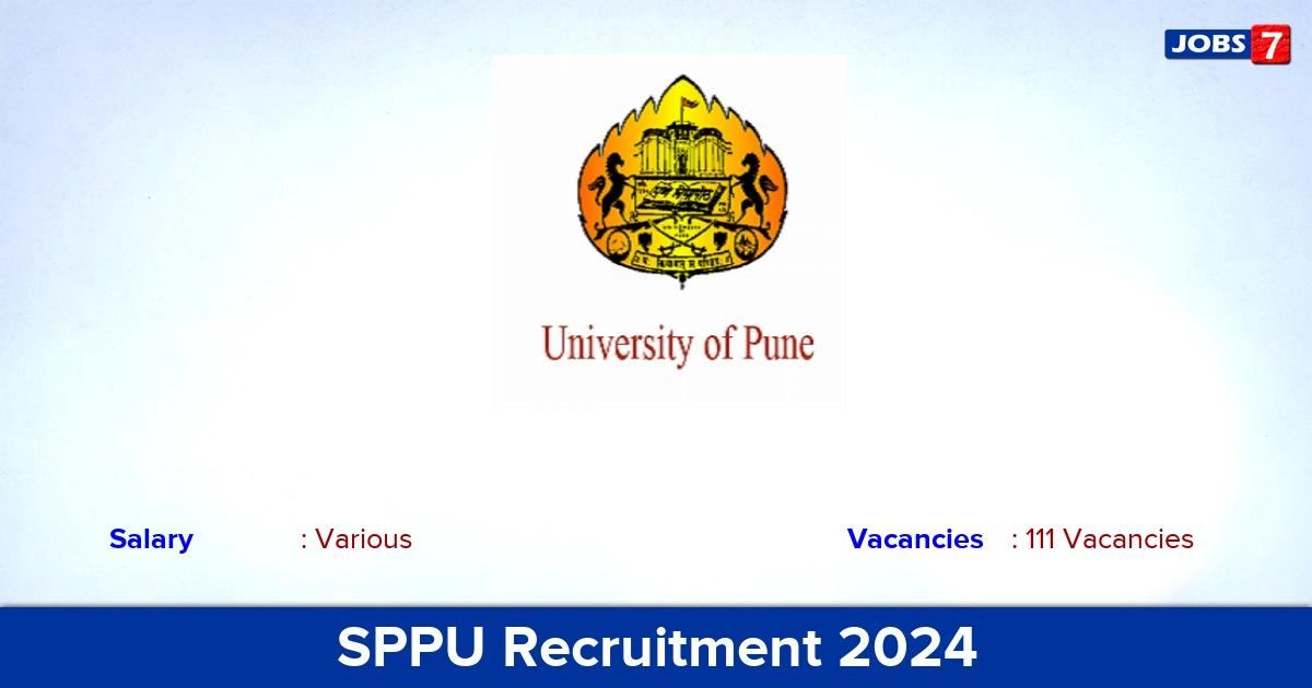 SPPU Recruitment 2024 - Apply Online for 111 Assistant Professor Vacancies