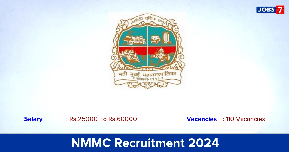 NMMC Recruitment 2024 - Apply Offline for 110 Medical Officer, Staff Nurse vacancies