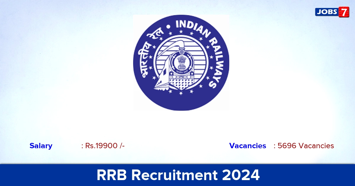 RRB Recruitment 2024 - Apply Online Assistant Loco Pilot 5696 Posts