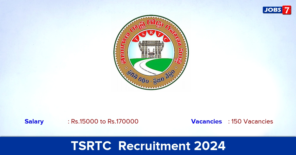 TSRTC Recruitment 2024 - Apply Online for 150  Apprentice Vacancies
