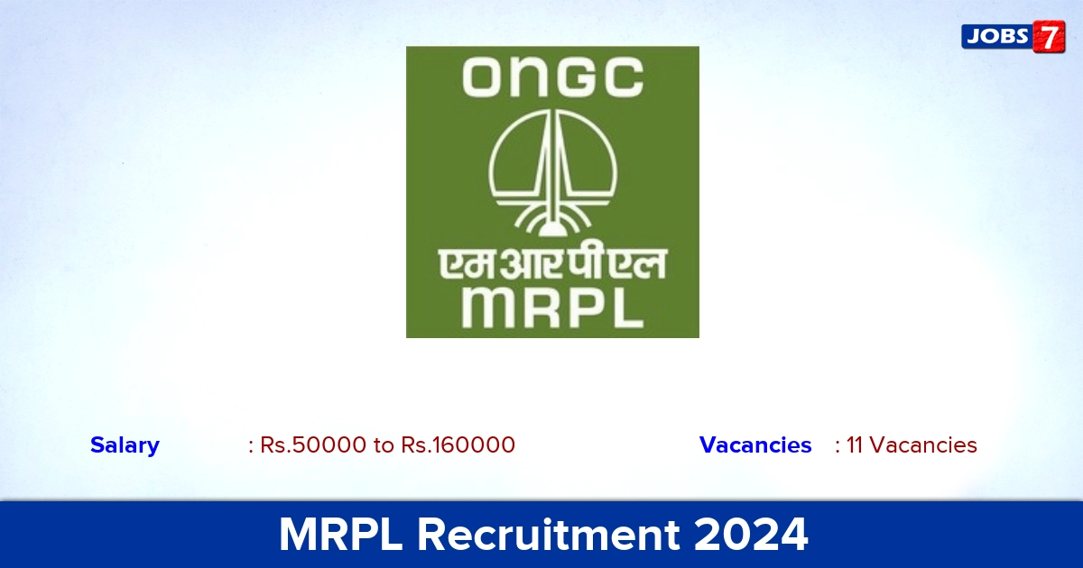 MRPL Recruitment 2024 - Apply Online for 11 Assistant Executive Vacancies
