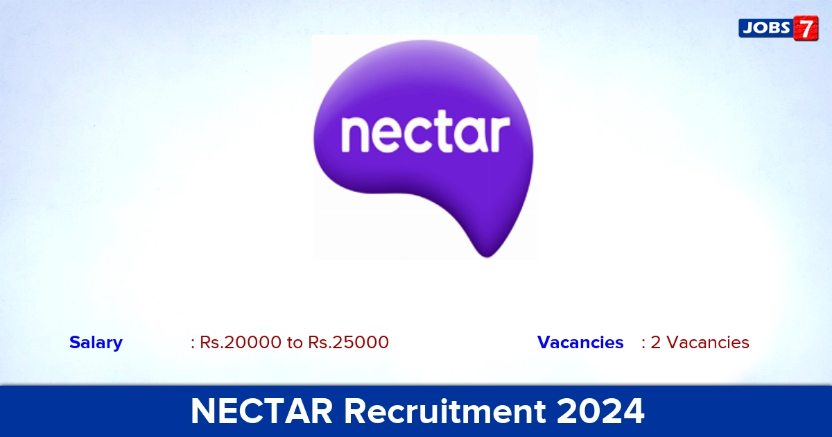 NECTAR Recruitment 2024 - Apply Online for Training Coordinator Jobs