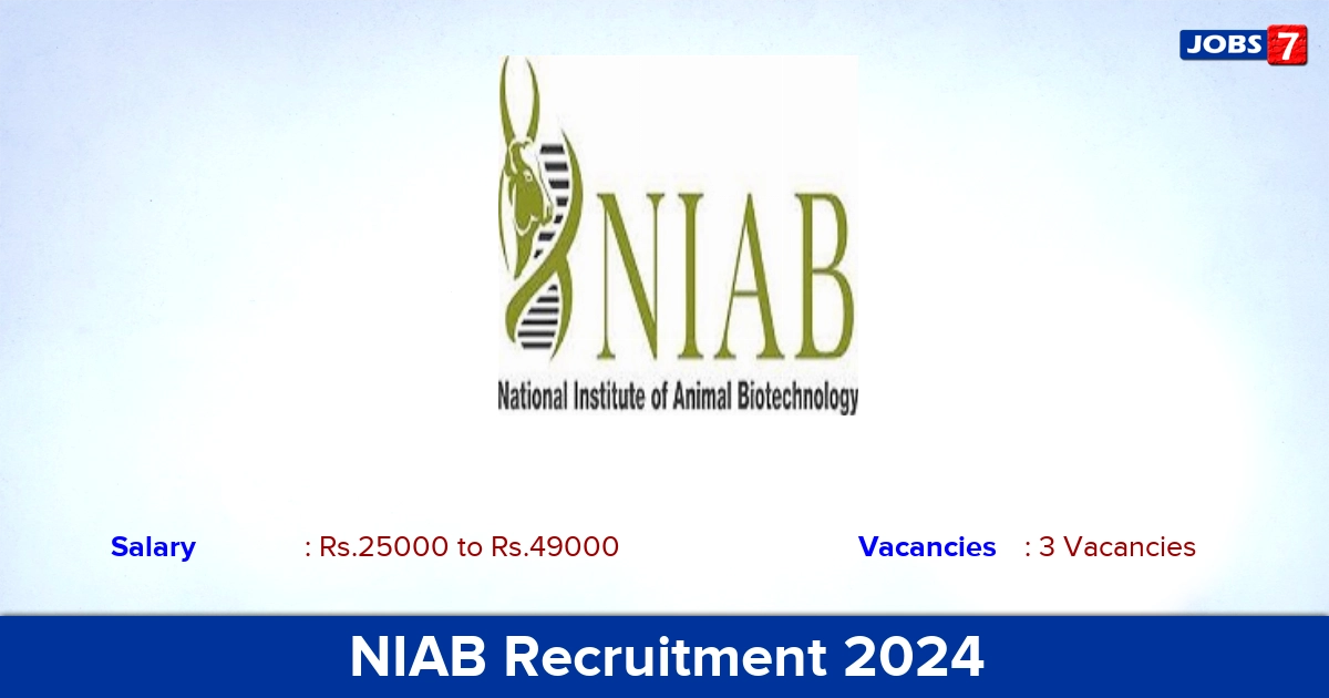 NIAB Recruitment 2024 - Apply Online for Research Associate Jobs