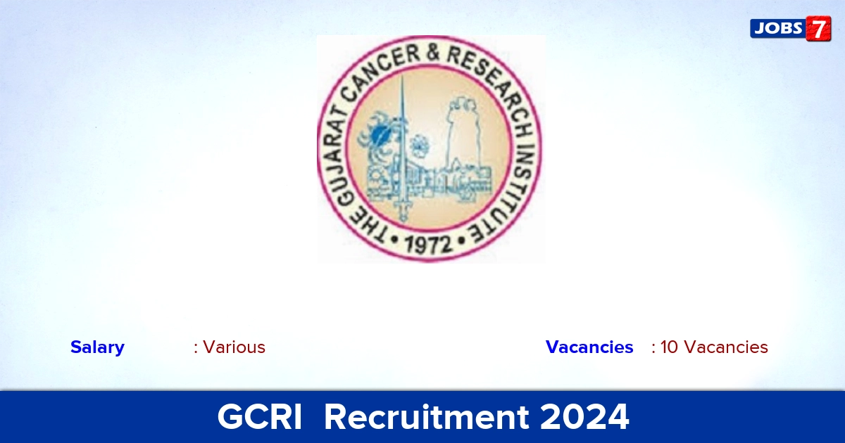 GCRI  Recruitment 2024 - Apply Offline for 10 Apprentices vacancies