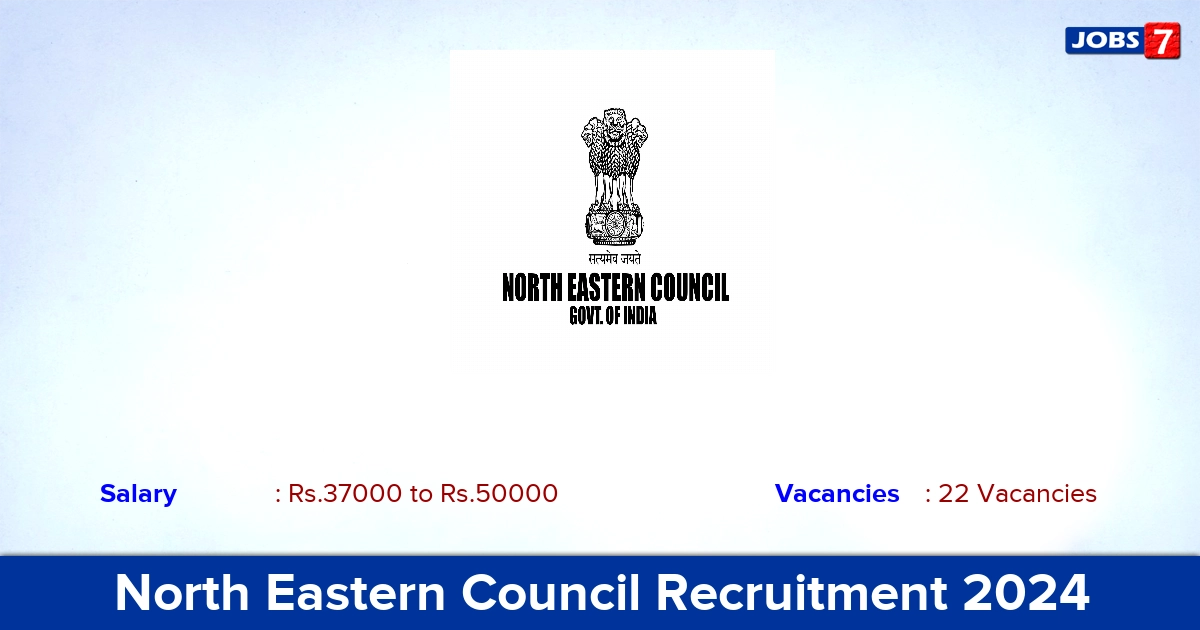 North Eastern Council Recruitment 2024 - Apply for 22 Consultant Vacancies