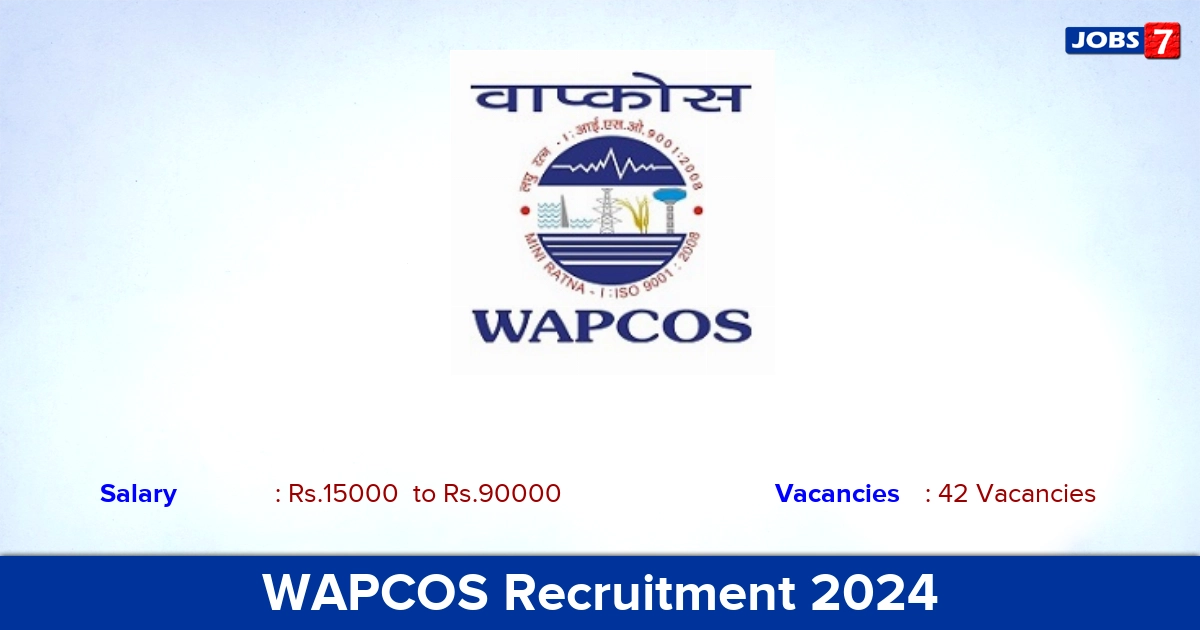 WAPCOS Recruitment 2024 - Apply Online for 42 Team Leader, Draughtsman Vacancies