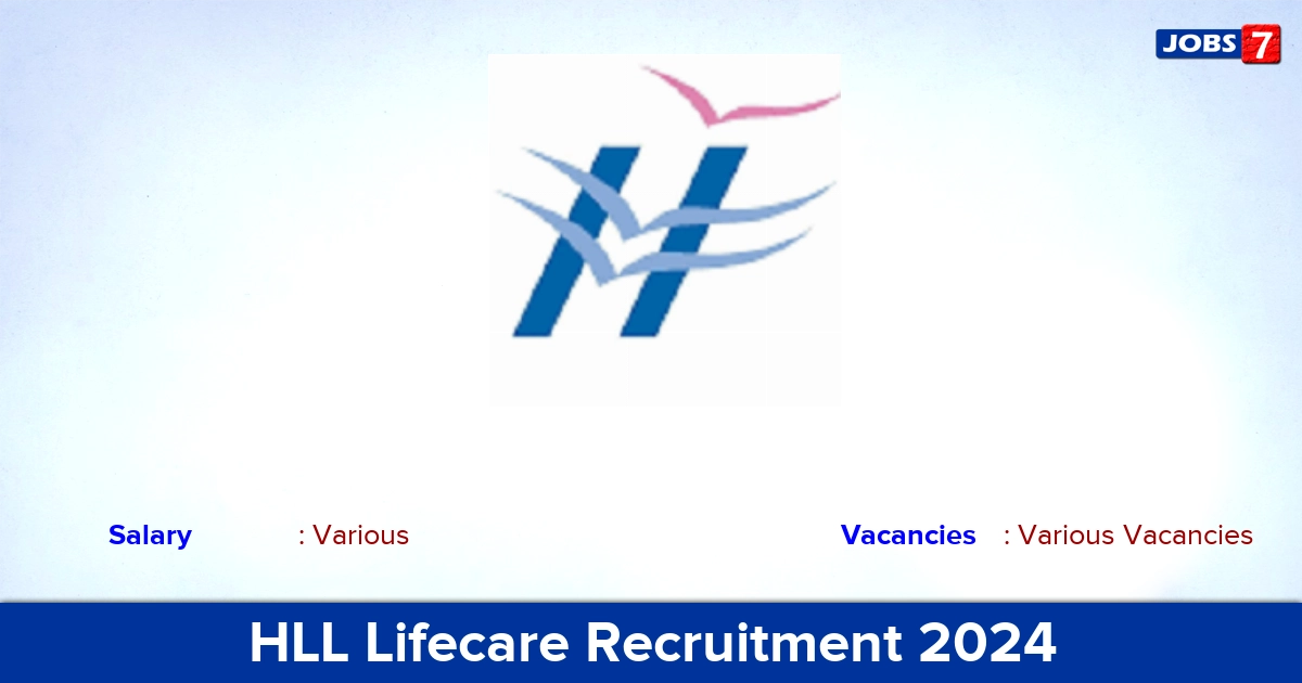 HLL Lifecare Recruitment 2024 - Apply for Pharmacist Vacancies