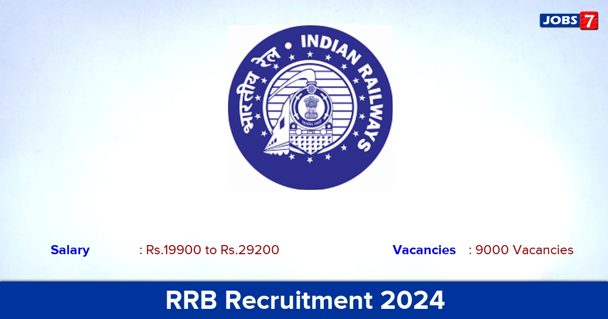 RRB Recruitment 2024 - Apply Online for 9144 Technician Vacancies