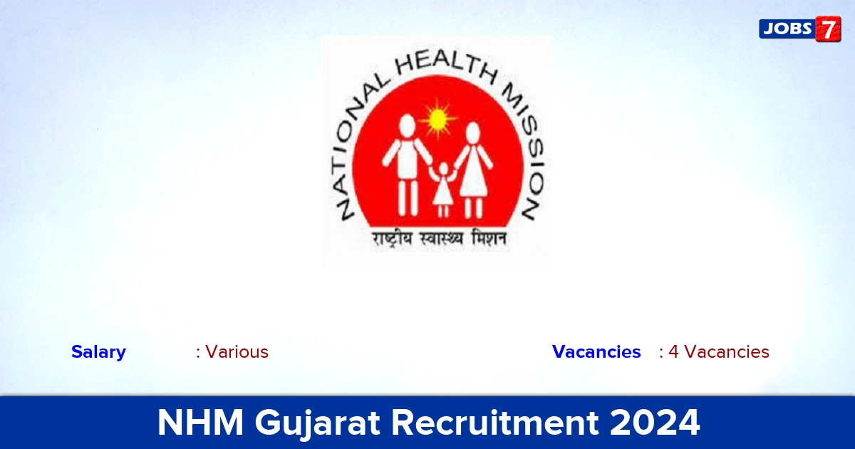 NHM Gujarat Recruitment 2024 - Apply Online for Staff Nurse Jobs