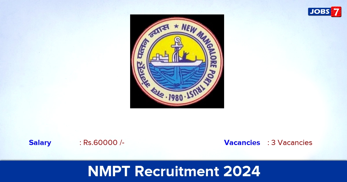 NMPT Recruitment 2024 - Apply Offline for Medical Officer Jobs