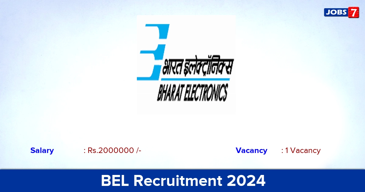 BEL Recruitment 2024 - Apply Offline for Manager Jobs