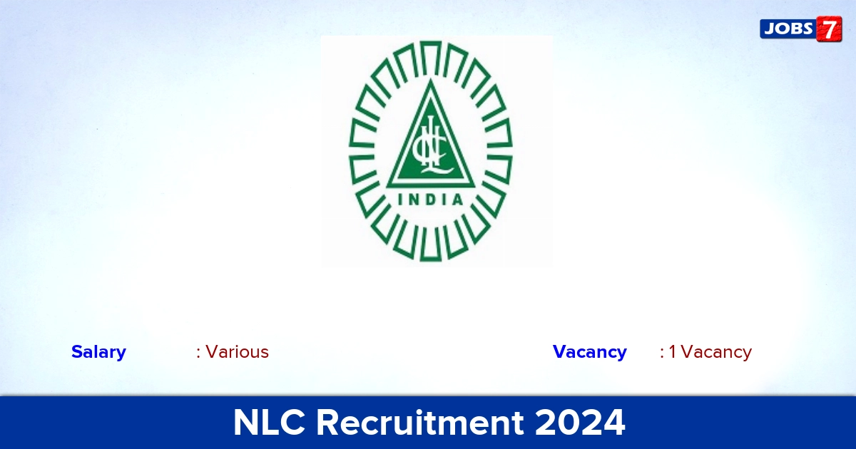 NLC Recruitment 2024 - Apply Offline for Associate Advisor Jobs