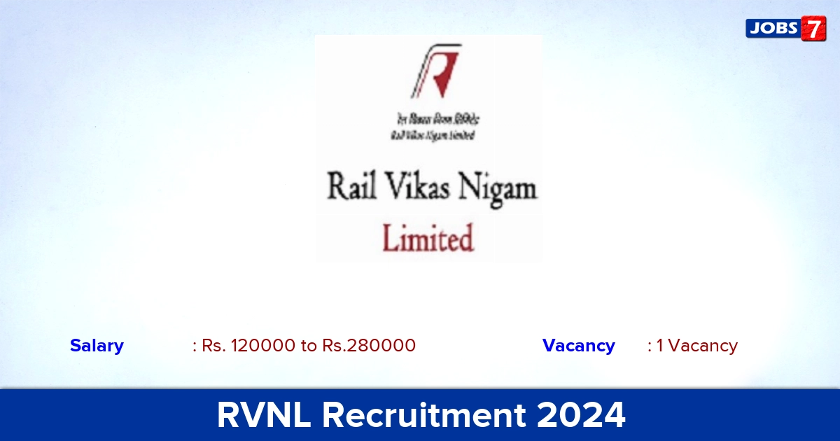 RVNL Recruitment 2024 - Apply Offline for General Manager Jobs