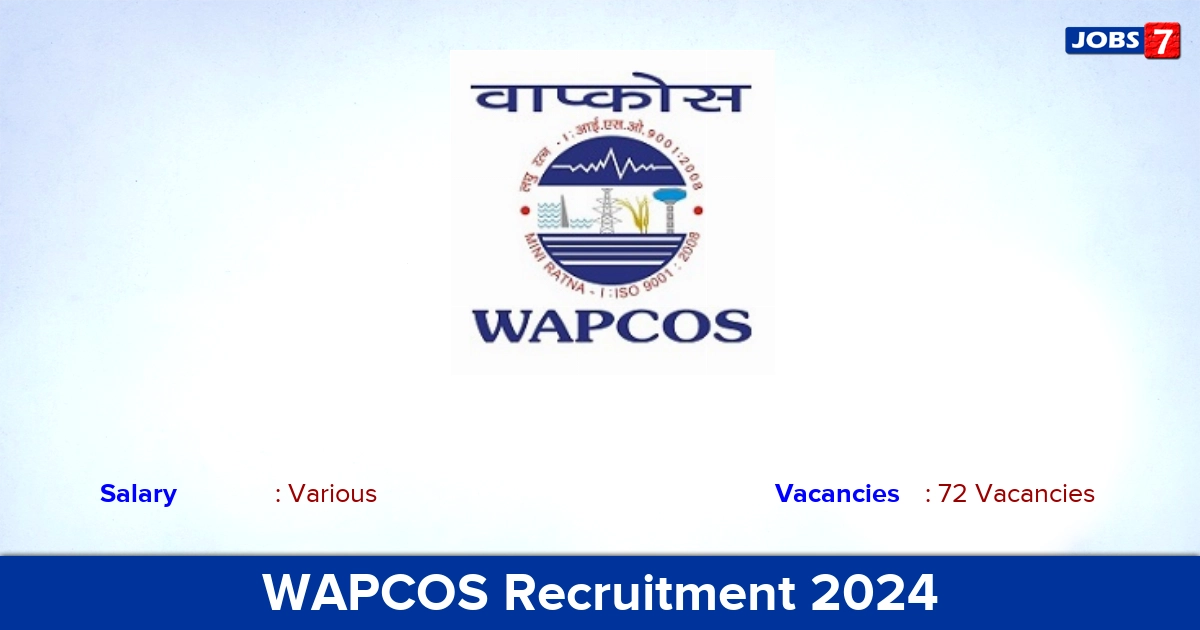 WAPCOS Recruitment 2024 - Apply Online for 72 Project Engineer Vacancies