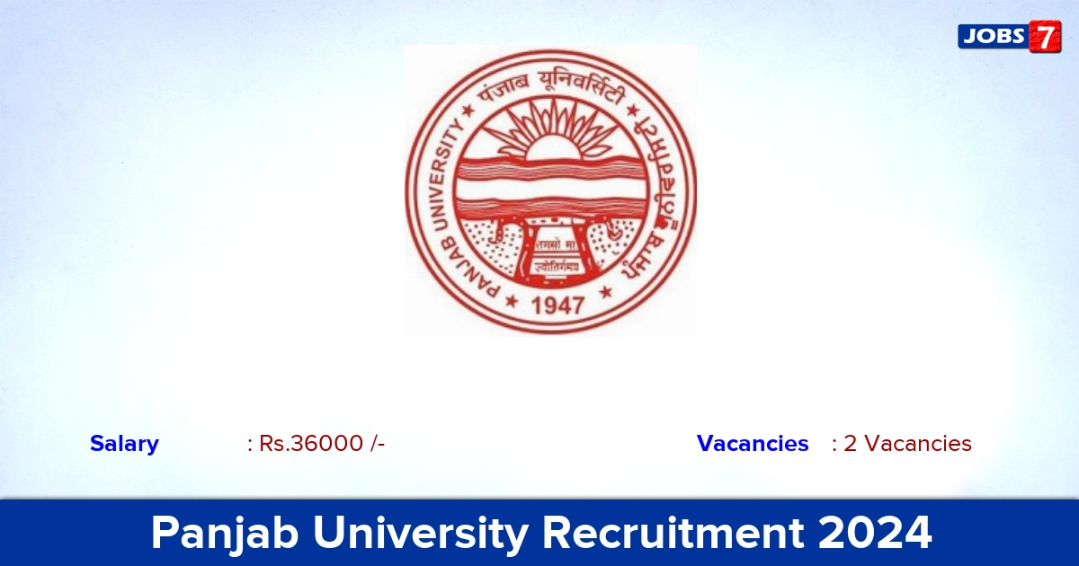 Panjab University Recruitment 2024 - Apply for Field Investigator Jobs